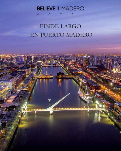 ✨ Finde largo en Puerto Madero ✨

🌇Una escapada para bajar el ritmo,
caminar junto al río
y disfrutar la ciudad desde otro lugar

🛏️ Habitaciones con vistas
☕ Desayuno buffet continental
🌉 A pasos del Puente de la Mujer
🍽️ Rodeado de los mejores restaurantes

📲 Reservá tu estadía:
www.believemadero.com
📱1135811903
📞4788-1675/4706-2611
Recepción (24hs)
📞7090-2584

#PuertoMadero #EscapadaEnBuenosAires #FindeLargo
#HotelEnBuenosAires #hotelpuertomadero