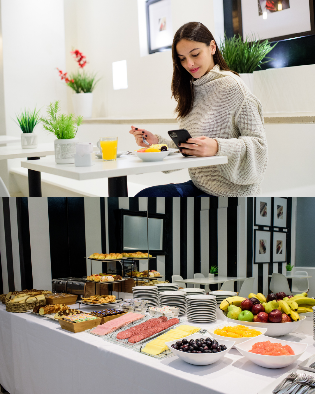 Hay mañanas que invitan a salir.
Y otras que empiezan disfrutando un buen desayuno.
Vos elegís cómo vivirlas.Consultá nuestras tarifas con y sin desayuno incluido.
